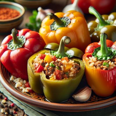 Image of South Beach Stuffed Bell Peppers