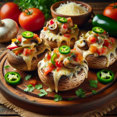 Image of South of the Border Stuffed Mushrooms