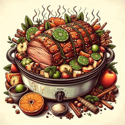 Image of South Pacific Pork Roast Crock Pot