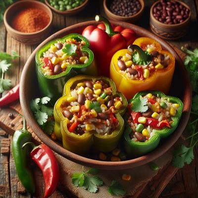 Image of South West Stuffed Bell Peppers