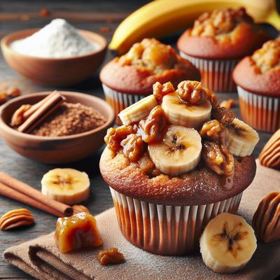 Image of Southern Banana Praline Muffins Healthy