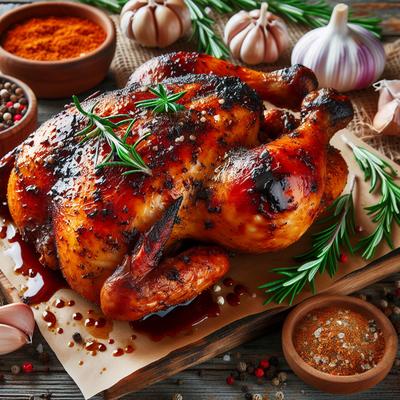 Image of Southern Barbecued Chicken Grill Broiler or Oven