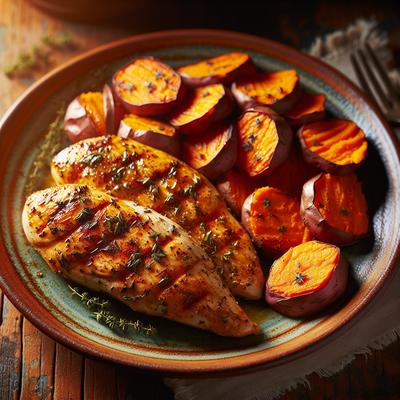 Image of Southern Chicken Breasts with Sweet Potatoes