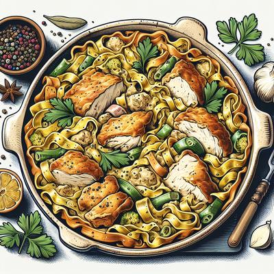 Image of Southern Chicken Noodle Casserole