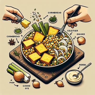 Image of Southern Cornbread Stuffing Paula Deen