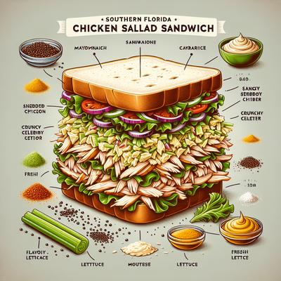 Image of Southern Florida Chicken Salad Sammies Sandwiches