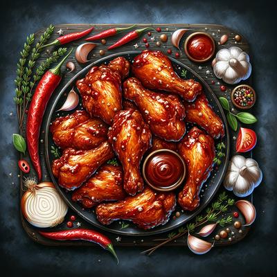 Image of Southern Fried Barbecue Chicken