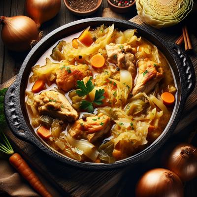 Image of Southern Fried Cabbage Chicken Stew