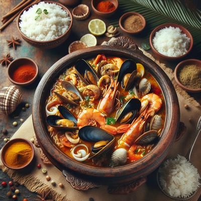 Image of Southern Indian Rice and Seafood Soup