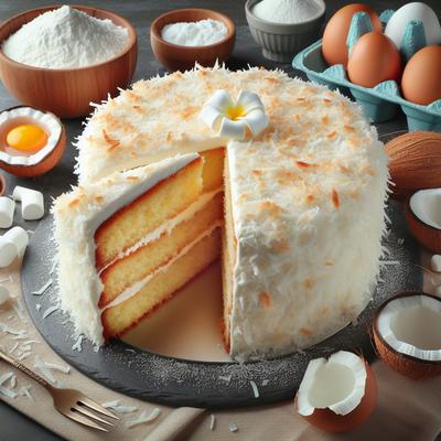 Image of Southern Living Coconut Cake with Marshmallow Frosting