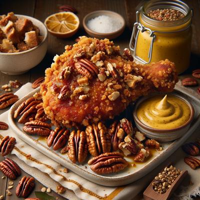 Image of Southern Pecan Crusted Chicken with Mustard Sauce