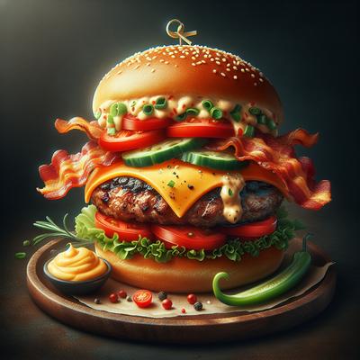 Image of Southern Pimento Cheese Burger by Harold Cohen Ultimate Burger