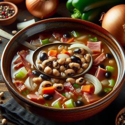 Image of Southern Style Black Eyed Pea Soup
