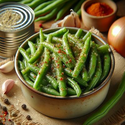 Image of Southern Style Seasoned Green Beans from Canned