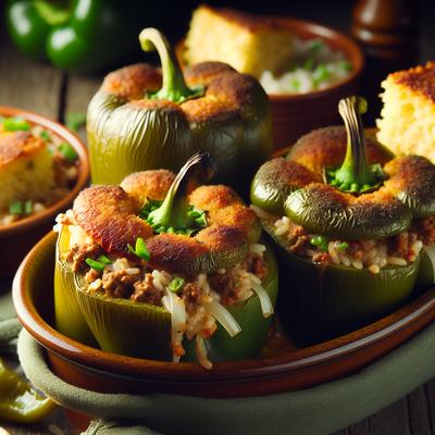 Image of Southern Style Stuffed Bell Peppers