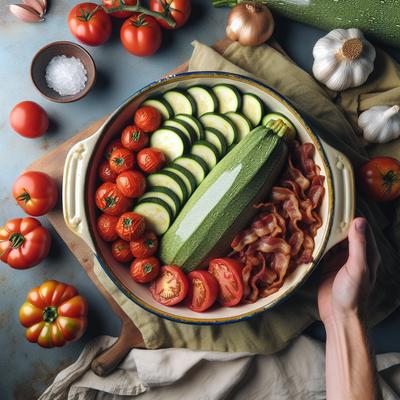 Image of Southern Zucchini Tomato Bacon Dish