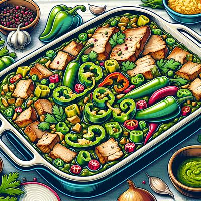 Image of Southwest Pork Green Chili Casserole