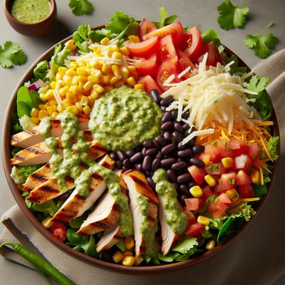 Image of Southwest Salad with Cilantro Dressing