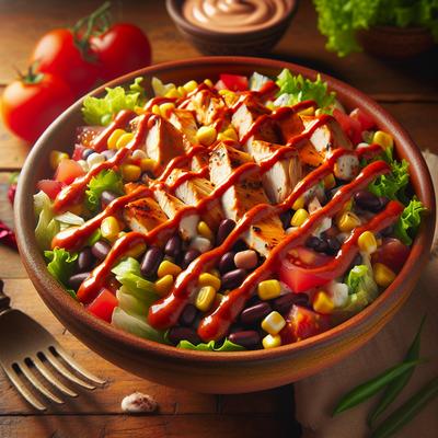 Image of Southwest Salad with Red Pepper Mayo