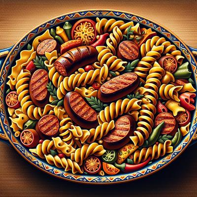 Image of Southwest Sausage and Pasta Casserole