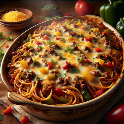 Image of Southwestern Baked Spaghetti