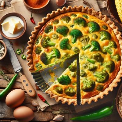 Image of Southwestern Broccoli Quiche