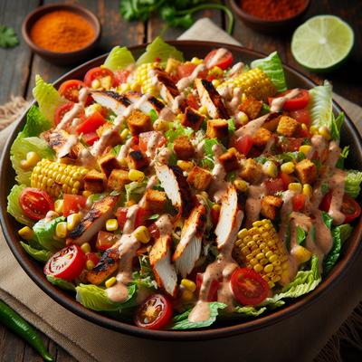 Image of Southwestern Caesar Salad with Chipotle Dressing