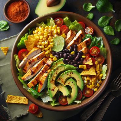 Image of Southwestern Caesar Salad with Creamy Chipotle Dressing