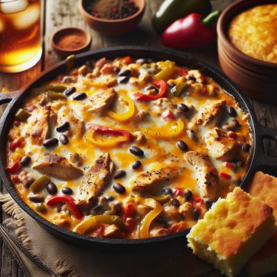 Image of Southwestern Cheesy Chicken Skillet