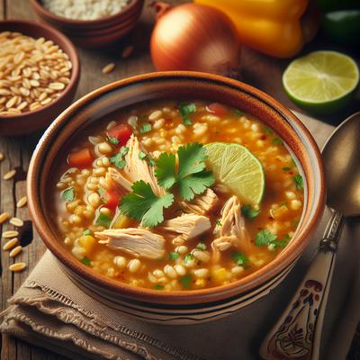 Image of Southwestern Chicken Barley Soup