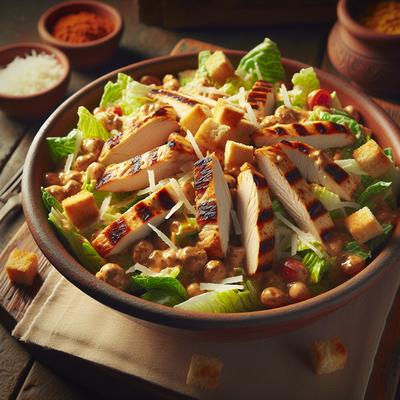 Image of Southwestern Chicken Caesar Salad W Chipotle Dressing
