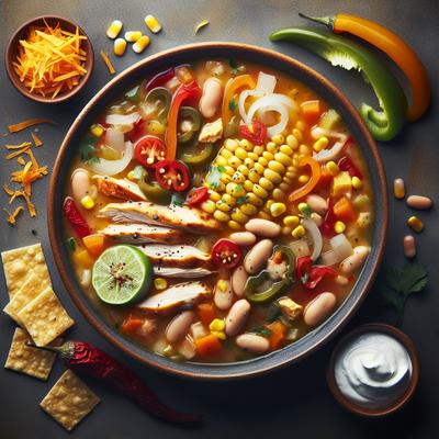 Image of Southwestern Chicken White Bean Soup