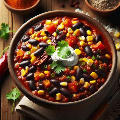 Image of Southwestern Chipotle Chili with Black Beans and Corn
