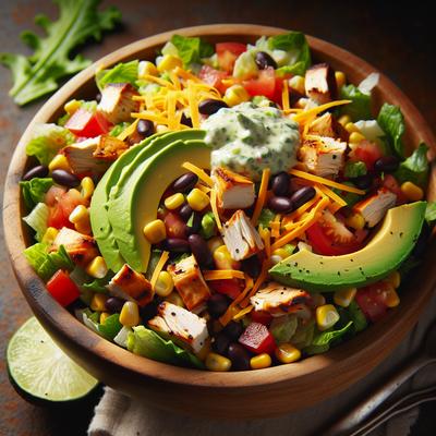Image of Southwestern Chopped Salad with Cilantro Dressing