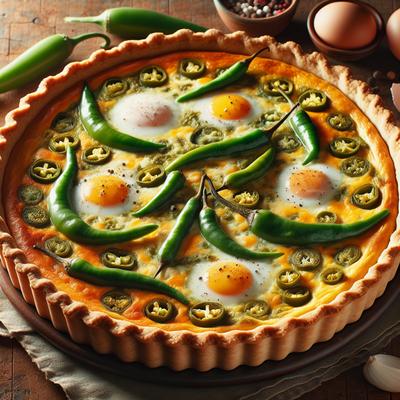 Image of Southwestern Green Chili Quiche