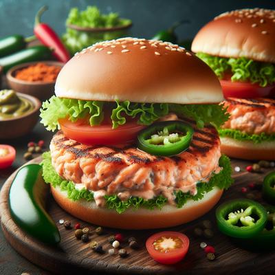 Image of Southwestern Salmon Burgers
