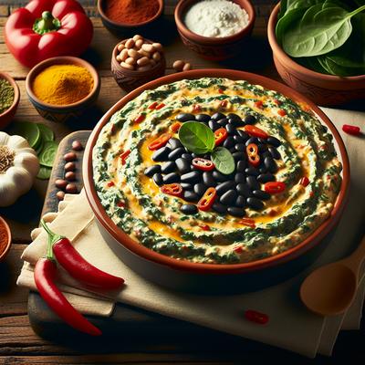 Image of Southwestern Spinach Black Bean Dip