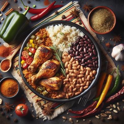 Image of Southwestern Style Beans and Rice with Chicken