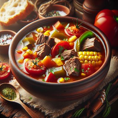 Image of Southwestern Vegetable Beef Soup