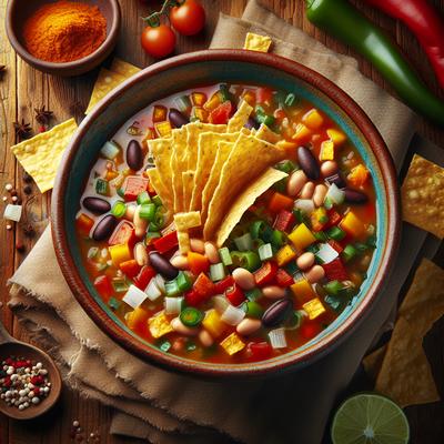 Image of Southwestern Vegetarian Tortilla Soup