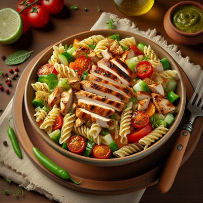 Image of Souvlaki Chicken Pasta Salad