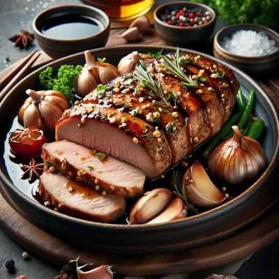 Image of Soy and Bourbon Marinated Pork Tenderloin