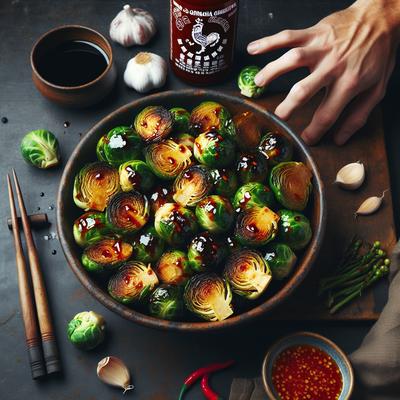 Image of Soy and Sriracha Glazed Brussels Sprouts