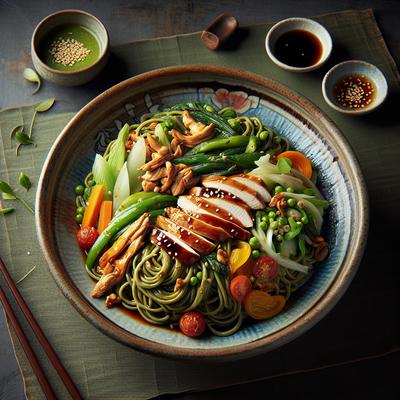 Image of Soy Chicken and Green Tea Noodle Salad