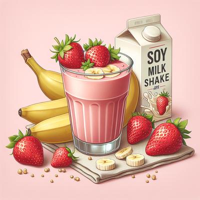 Image of Soy Delicious Strawberry Banana Shake or Smoothie
