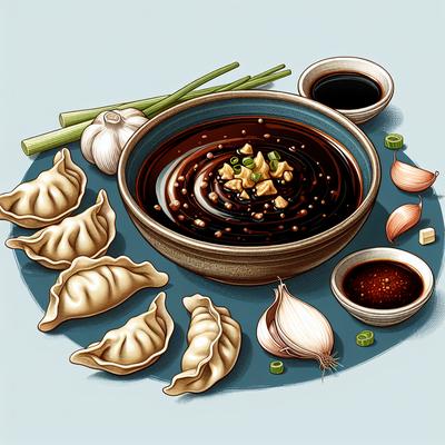 Image of Soy Ginger Dipping Sauce for Dumplings or Pot Stickers