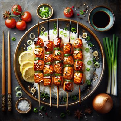 Image of Soy Glazed Salmon Kabobs