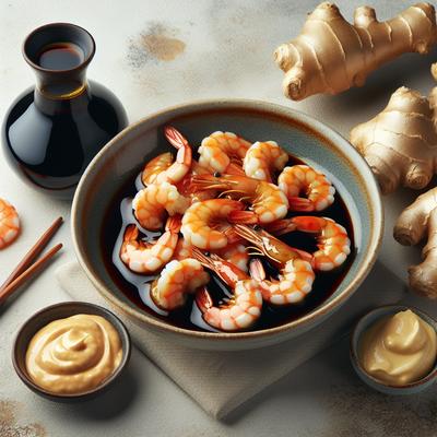 Image of Soy Sake Shrimp with Ginger Aioli