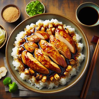 Image of Soy Sauce Marinated Chicken Breasts Rice Cooker