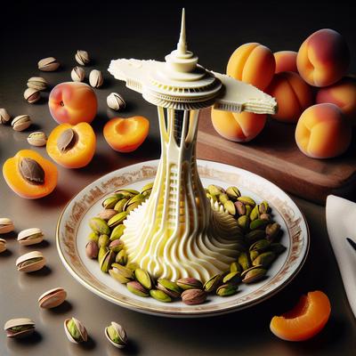 Image of Space Needle Apricot and Pistachio Butter